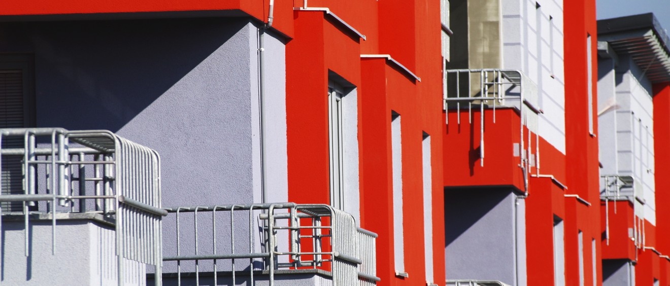 Smet Building Products Ltd -Orange Render Facade