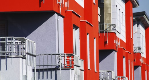 Smet Building Products Ltd -Orange Render Facade