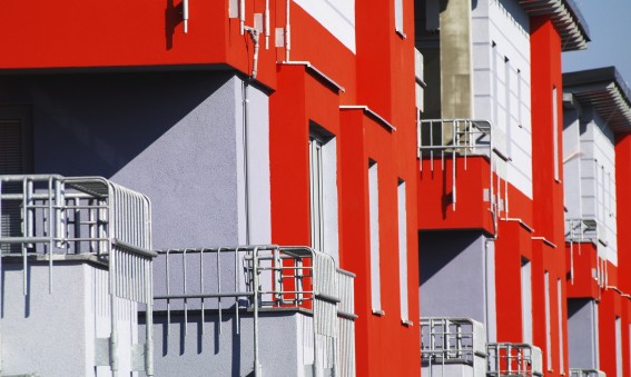 Smet Building Products Ltd -Orange Render Facade