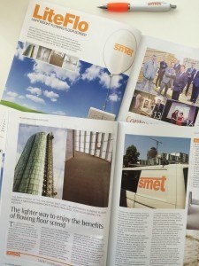 SMET LiteFlo® Lightweight Flowing Floor Screed - featured in Northern Builder vol 26