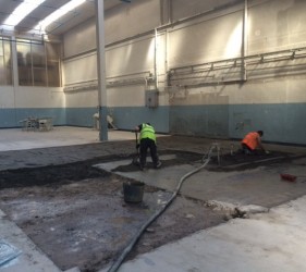 SMET supplied Sopro Rapidur® B5 Rapid Drying Screed Binder to Smet Supported Partner, Brendan Doherty Screeding Services, for the flooring renovation of 150 m2 @ 30mm to 90mm bonded in Cadbury's Dublin