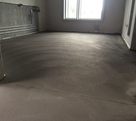 Fast Track Floor Screed in Our Lady of Lourdes Smet Supported Partner: B Doherty Screeding Services Product: Sopro Rapidur® B5 Rapid Drying Screed Binder