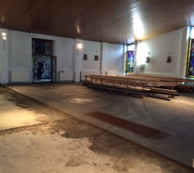 Four Roads Church Roscommon 300m2 of Rapidur b5