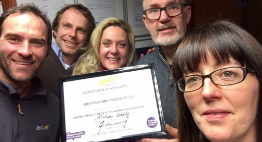 SMET Staff Mindfulness at work Cert March 2017