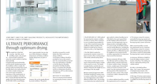 SMET Optimum Drying Floor Screed_ Northern Builder no. 4 2017