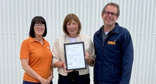 Well done to the dynamic duo - Colette Hood and Joris Smet!! Pictured here with BSI Client Manager, Mairead Magennis.