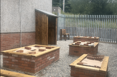 SMET donated £250 towards the construction of the new Sensory Garden in Newry High School