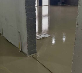 Fast Floor Screed Ltd | Mobile Screed Factory | Alpha Hemi Hydrate Screed for apartments | 3500m2 in 6 days