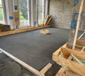 Sopro LZ 987 SMART lightweight aggregate_York Terrace London _supplied by SMET_applied by McDaid Screeding