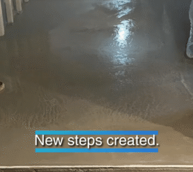 Maco Construction | New steps created | Sopro VS 582 Leveller and Filler EPG152 epoxy primer and PG Mesh | available in UK and Ireland from SMET